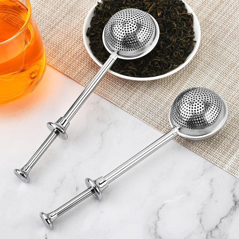 Nettle Leaf Tea - 긴 손잡이가 있는 스테인리스 스틸 차망,