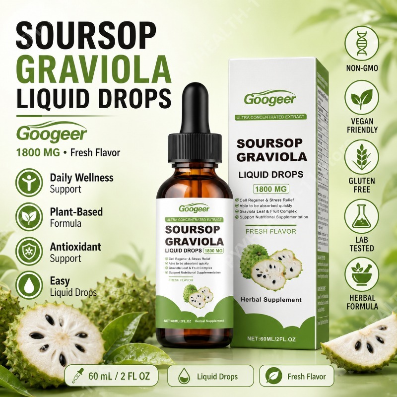 사워솝 그라비올라 잎과 열매 액상 드롭스 허브 블렌드  - Herbal Wellness Drops 리뷰 및 가격
