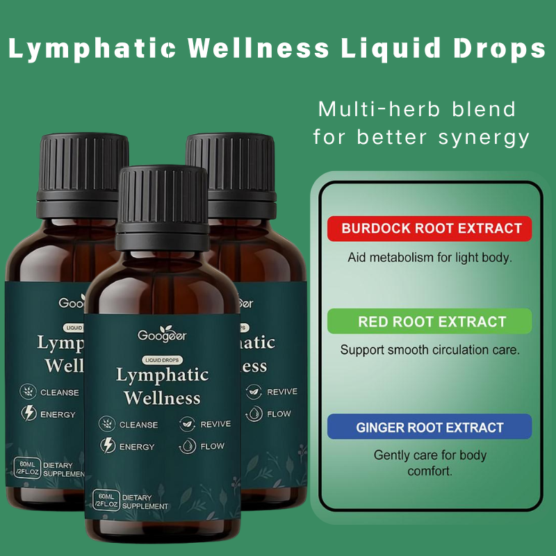 60ml 림프 지원 액상 드롭스 천연 허브 웰니스 식이 - Herbal Wellness Drops 리뷰 및 가격