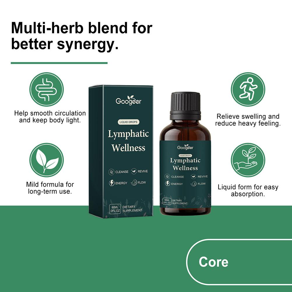 60ml 림프 지원 액상 드롭스 천연 허브 웰니스 식이 - Herbal Wellness Drops 리뷰 및 가격