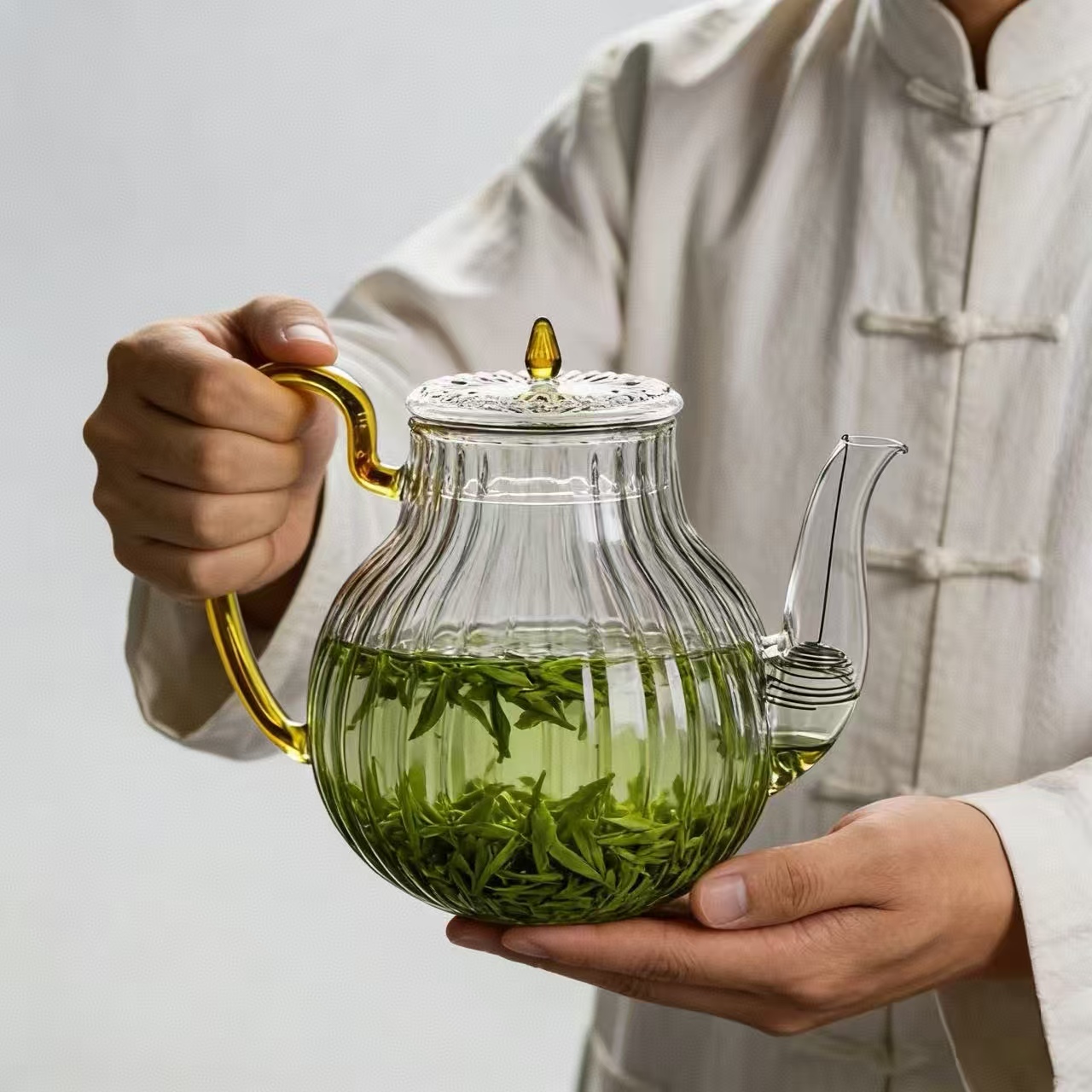 700ml 스트라이프 무늬 유리 티포트(필터 포함) 내 - Nettle Leaf Tea 리뷰 및 가격